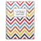 Retro Chevron Pattern Personalized Notebook