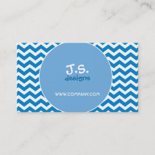 Retro Chevron Stripes Business Card