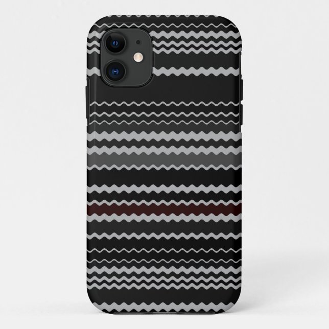 Retro Chevron Stripes Pattern Case-Mate iPhone Case (Back)