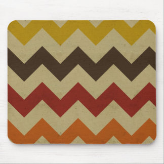 Retro chevron zigzag stripes zig zag pattern chic mouse pad