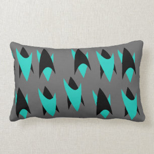 Retro Chevrons Lumbar Pillow