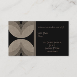 Retro Chic Business Card, Chocolate Brown Card