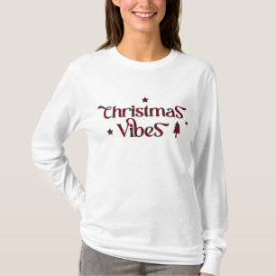 Retro Chic: Christmas Vibes on Traditional Tartan T-Shirt