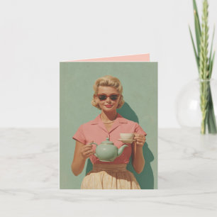 Retro Chic Tea Party Invitation