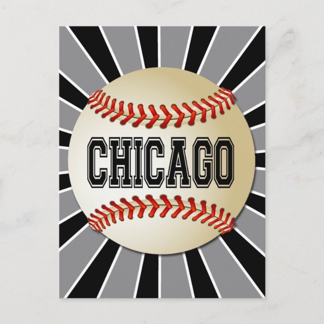 RETRO CHICAGO BASEBALL POSTCARD (Front)
