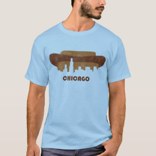 Retro Chicago Skyline-Men T-Shirt