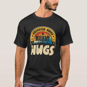 Retro Chicken Nugs Nuggets Foodies Mammy Hugs T-Shirt