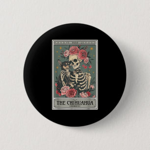 Retro Chihuahua Dog Lover The Moon Halloween , Wom 2 Inch Round Button