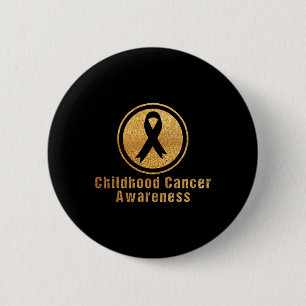 Retro Childhood Cancer Awareness In September We W 2 Inch Round Button