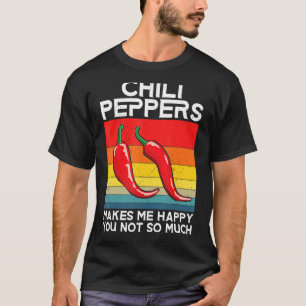 Retro Chili Peppers Red Hot Spicy Pepper Eat Mexic T-Shirt