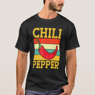 Retro Chili Peppers Red Hot Spicy Pepper Eat Mexic T-Shirt