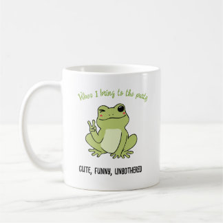Retro Chill Frog Customizable Personality Vibe Mug