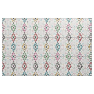 Retro Chinese Checkers Fabric
