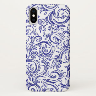 Retro Chinoiserie Blue and White Pattern Case-Mate iPhone Case