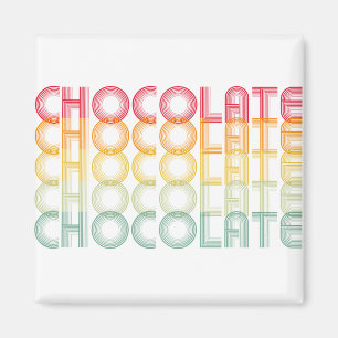 Retro Chocolate Rainbow Colour Magnet