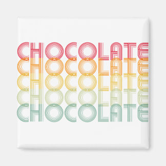 Retro Chocolate Rainbow Colour Magnet
