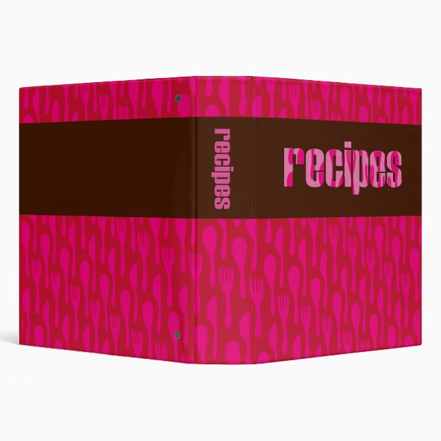Retro Chocored Recipes Binder (Background)