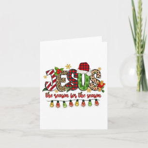 Retro Christian Christmas Is The Reason For The Se Card
