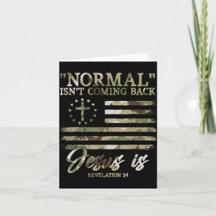 Retro Christian Normal Isnt Coming Back Jesus Redl Card