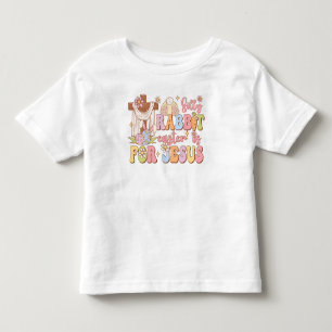 Retro Christian Silly Rabbit Easter is For Jesus Toddler T-shirt