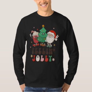 Retro Christmas 70s 80s Vintage Feeling Jolly Groo T-Shirt