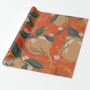 Retro Christmas Art Wrapping Paper