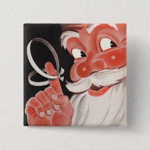 Retro Christmas Button