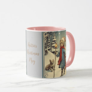 Retro Christmas Bygone Era Snowscene Mug