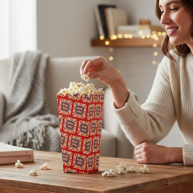 Retro Christmas Holidays Holly Jolly Typography Favor Box (Creator Uploaded)