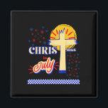 Retro Christmas In July Christian Jesus God Summer Magnet<br><div class="desc">Retro Christmas In July Christian Jesus God Summer Beach Bbq</div>