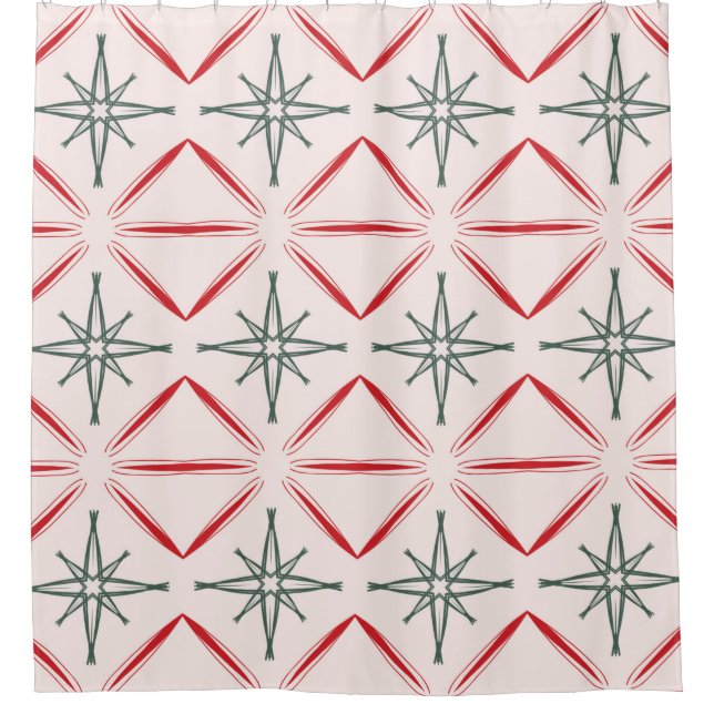 Retro Christmas mid century seamless pattern in vi (Front)