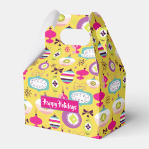 Retro Christmas Ornaments Favour Box