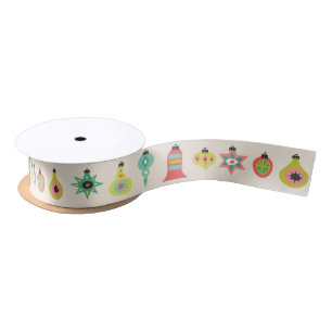 Retro Christmas Ornaments Ribbon Satin Ribbon