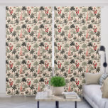 Retro Christmas Palms and Santa Claus Curtains<br><div class="desc">Transform your home this holiday season with our beautiful retro Christmas curtains. Featuring a delightful mix of boho charm and mid-century modern design, these vintage curtains bring warmth and cheer to your living space. Perfect for adding a festive touch, our retro curtains showcase playful Santa motifs and tropical palm trees,...</div>
