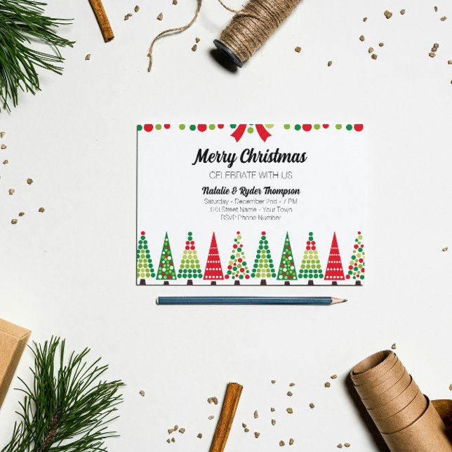 Retro Christmas Party Invitation (Creator Uploaded)