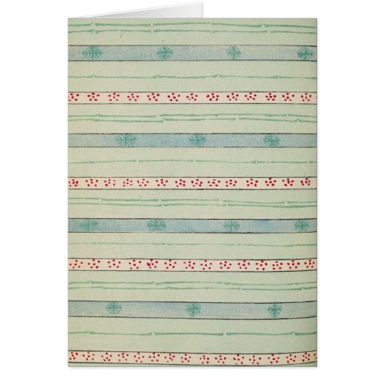 Retro Christmas Pattern Card