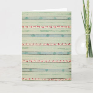 Retro Christmas Pattern Holiday Card