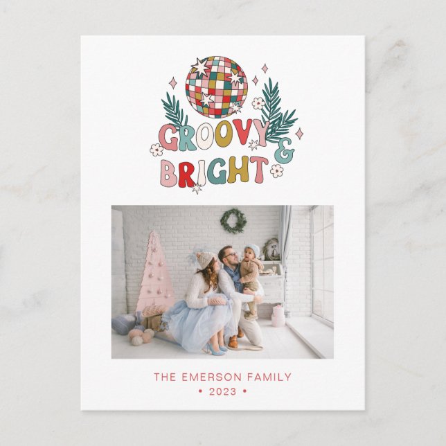 Retro Christmas Postcard (Front)