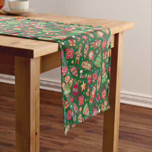 Retro Christmas  Short Table Runner