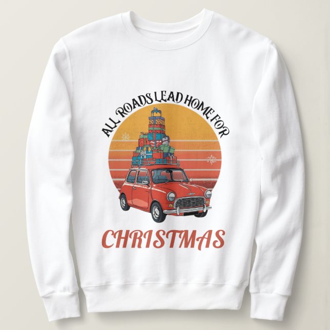 Retro Christmas Sweatshirt (Design Front)