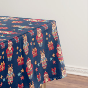 Retro Christmas Tablecloth