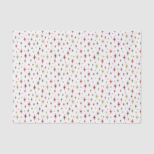 Retro Christmas Tissue Paper 1950s Stars