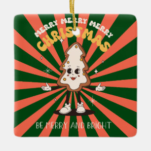 Retro Christmas Tree Cookie Ornament