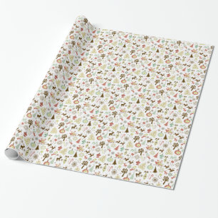 Retro Christmas Wrapping Paper