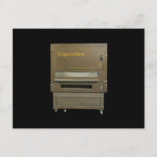 Retro Cigarette Automat Postcard