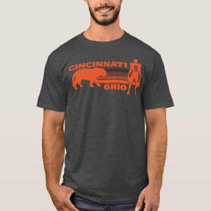 Retro Cincinnati Ohio  Distressed T-Shirt