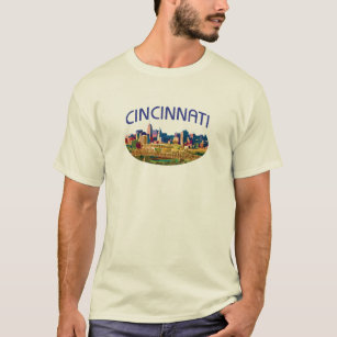 Retro Cincinnati Skyline T-Shirt
