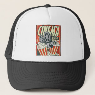 RETRO CINEMA POSTER TRUCKER HAT