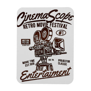 Retro CinemaScope Flexible Magnet