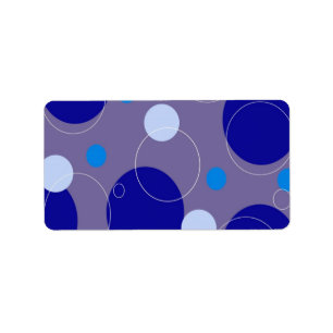 Retro Circles Address Label